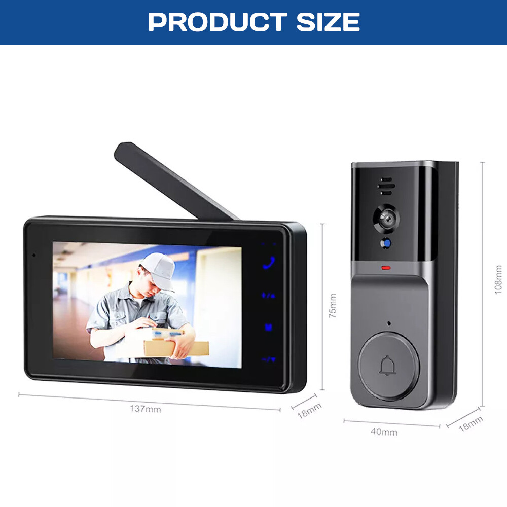 Video Wireless Doorbell Smart Door Intercom Camera Bell Security US