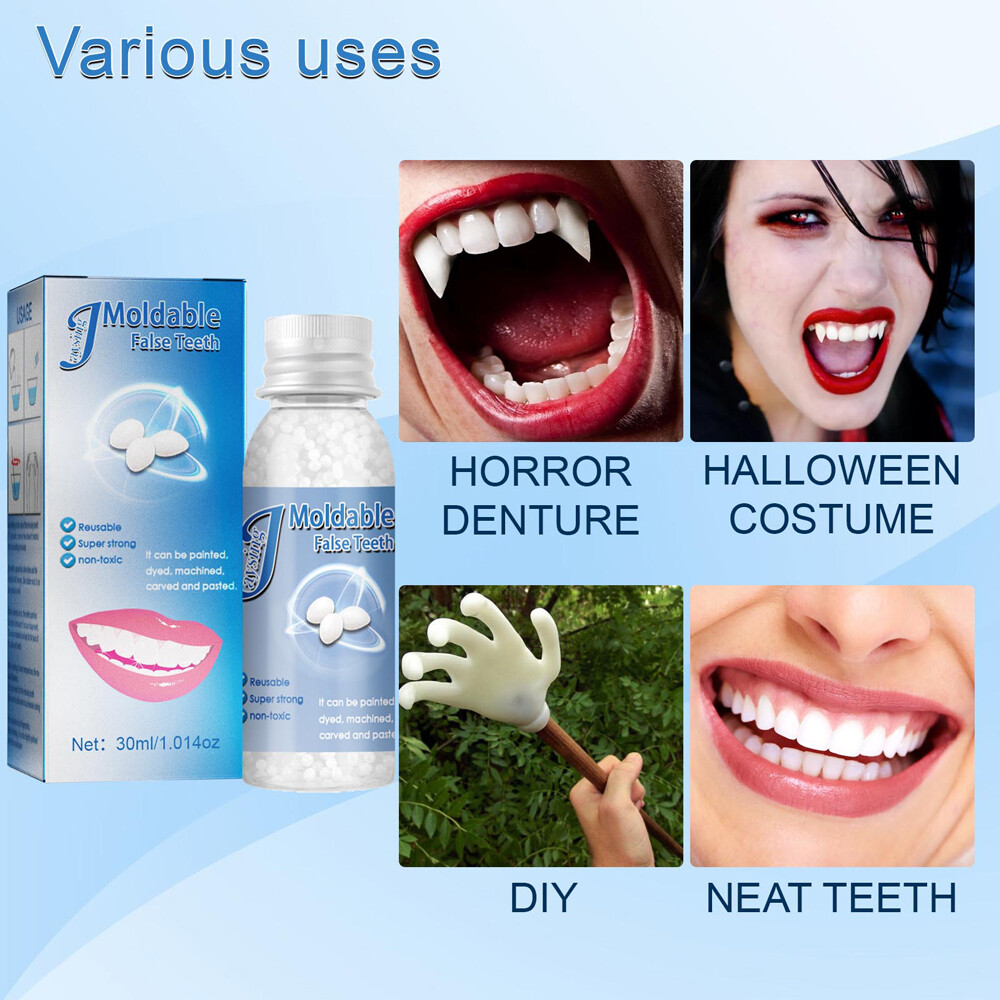 Temporary Tooth Repair Kit Temp Dental Repair Granules Replace Missing DIY Make