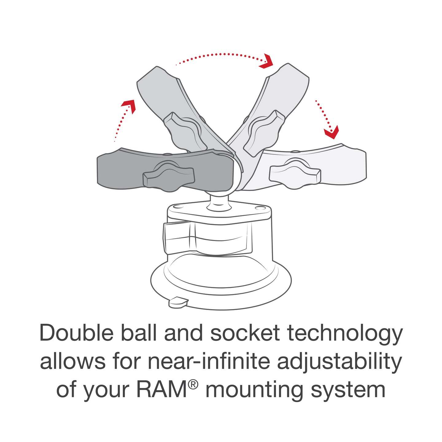 RAM Twist Lock Suction Cup Mount Universal X-Grip Large Phone/Phablet Cradle