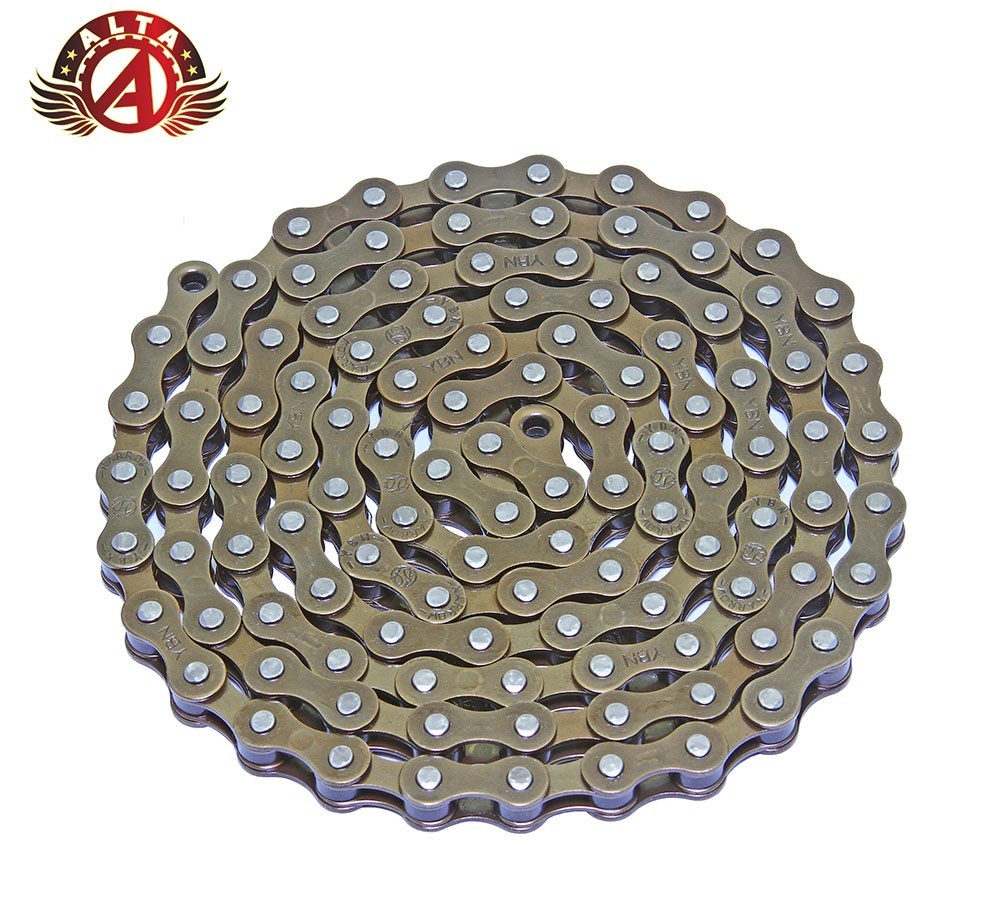 ALTA BMX Single Speed Bike Chain 1/2 x 1/8 x 112 Link Brown Steel w/Master Link.