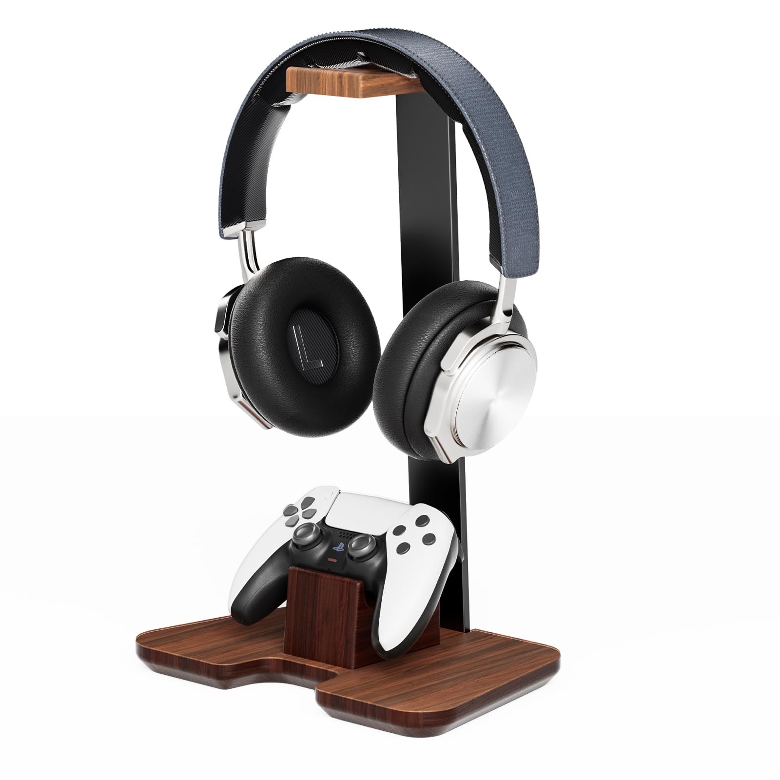 CUIWHRL Controller Stand Wood Headphone for Desk Gaming Color