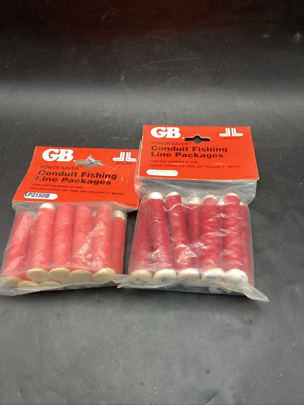2 Packs Of 10  GB LP2150B 1/2" Conduit Fishing Line Package 150'