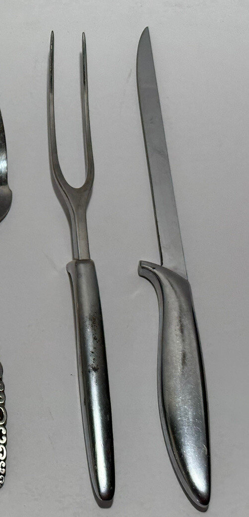 Gerber Meat Fork + Knife Legendary Blades Siegfried Stainless Serving