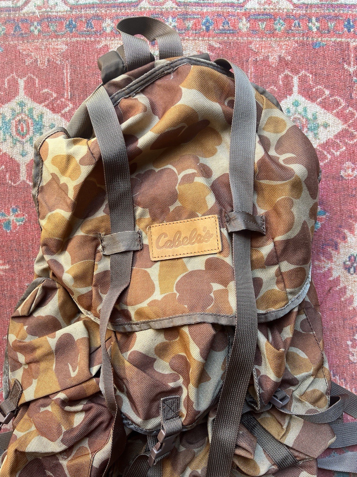 Vintage Cabelas Camo Hunting Backpack
