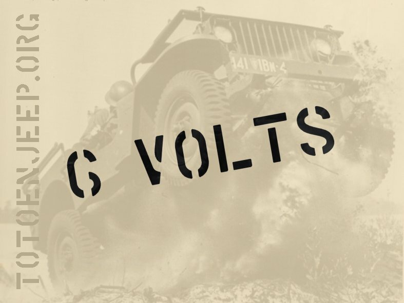 STENCIL MARKING BATTERY VOLTAGE 6V 1" .jeep willys dodge