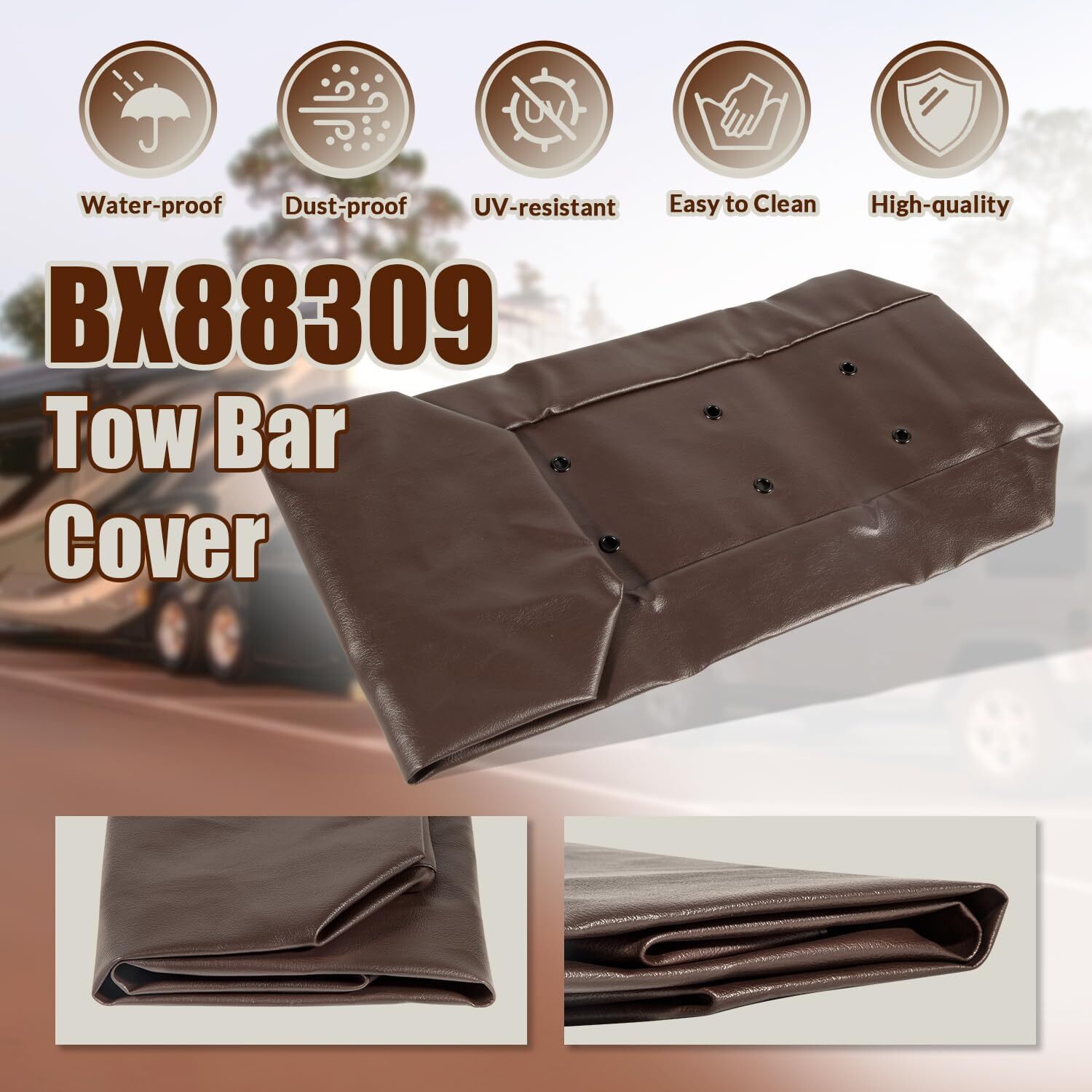 BX88309 For Blue Ox Avail BX7420/ Ascent BX4370/ Apollo BX7475 Tow Bar Cover