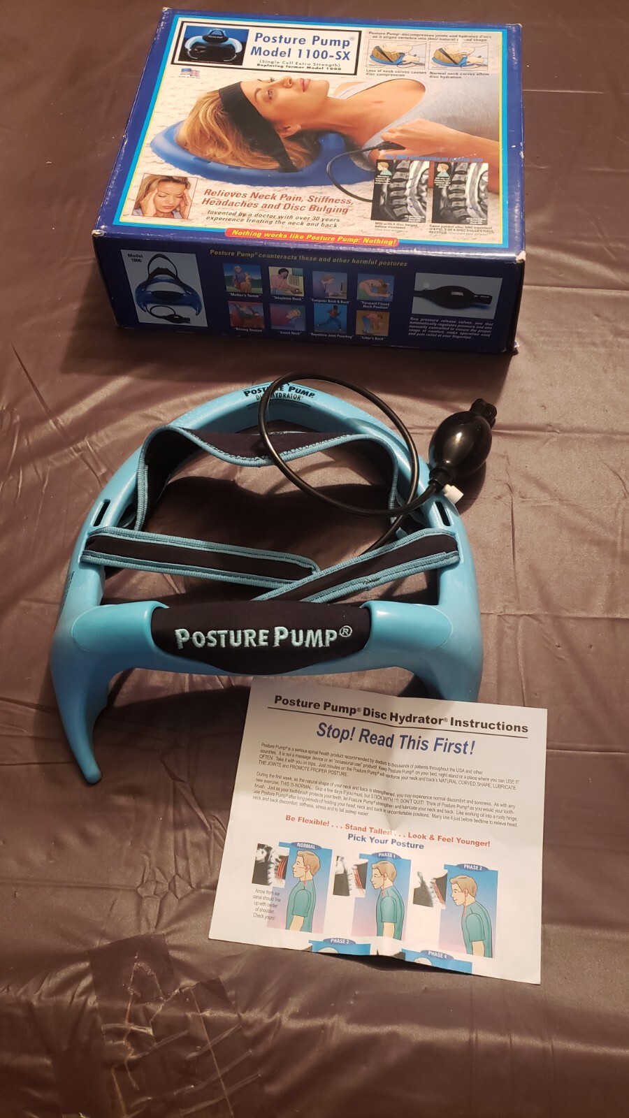 Posture Pump Neck Disc Hydrator Cervical Spine Therapy Pain Relief 1100-SX Used