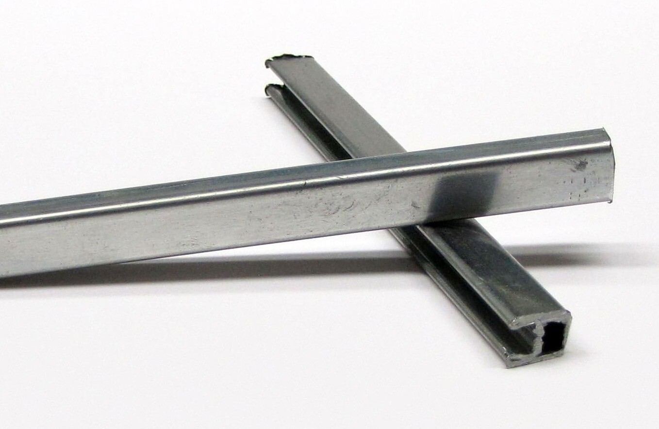 3/8in U Zinc Came: Four Pieces 36in Long