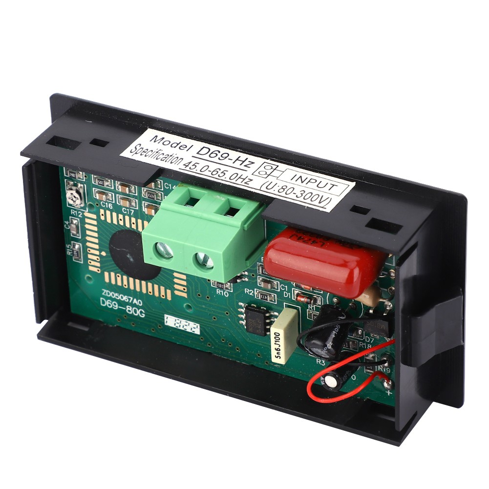 D69‑HZ Digital Display Frequency Meter 45.0~65.0Hz AC80~300V Cymometer LCD