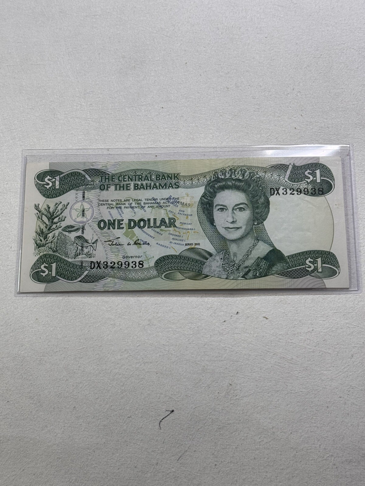 2002 Bahamas 1 Dollar Banknote P# 70