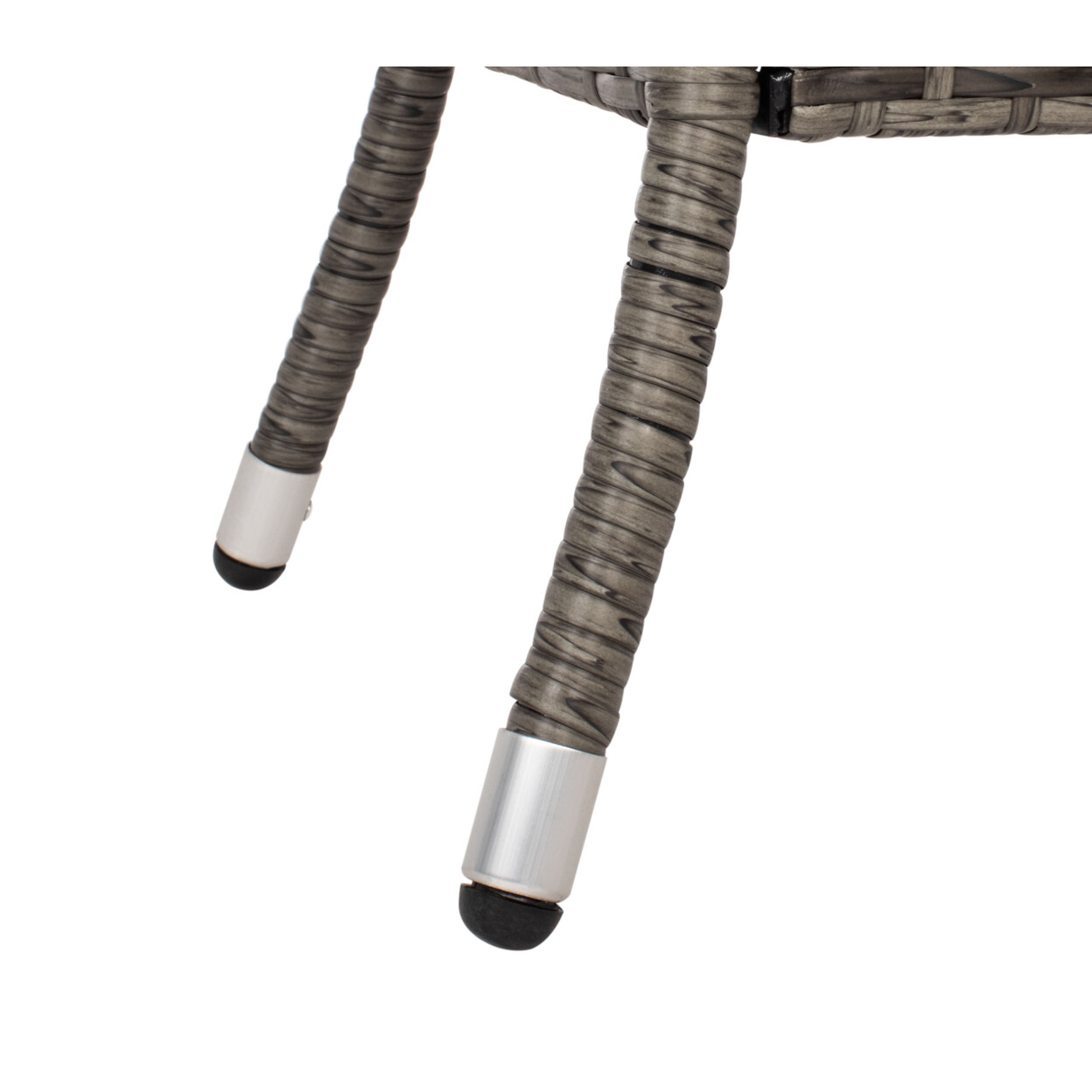 SAFAVIEH Outdoor Collection Edna 3-Piece Lounge Set | Grey Brown/White Cushion |