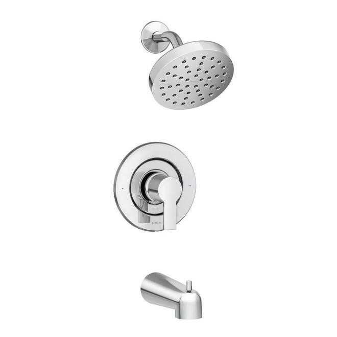 Moen Rinza 82628 Chrome Finish Bathroom Shower Head, Handle Faucet Kit Set NEW