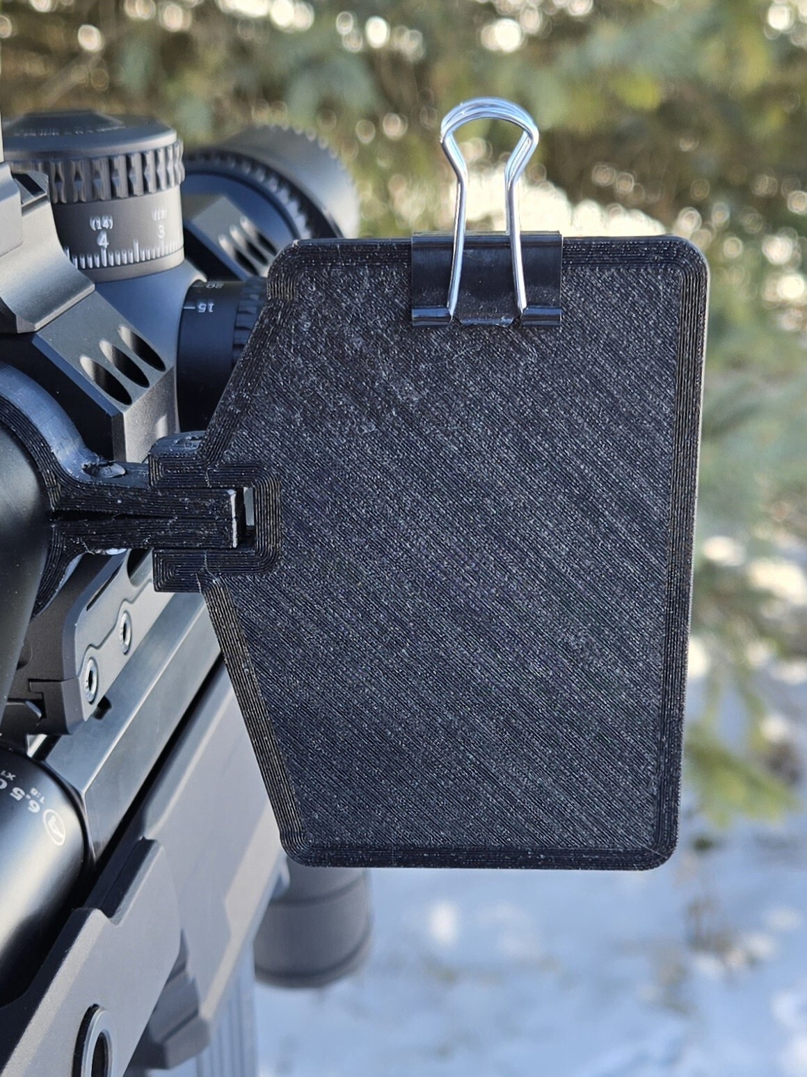 Data on Previous Engagements (DOPE) Card Holder 1" 30mm 34mm - Scope Mounted