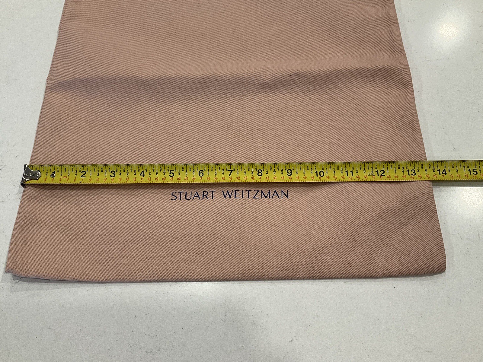 STUART WEITZMAN Pink/Rose Drawstring Dust Cover. 15”x13.5”. NEW.