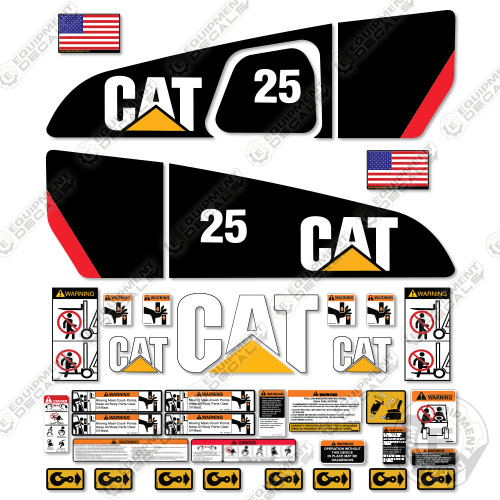 Fits Caterpillar DP25N Decal Kit Forklift - 7 YEAR OUTDOOR 3M VINYL!