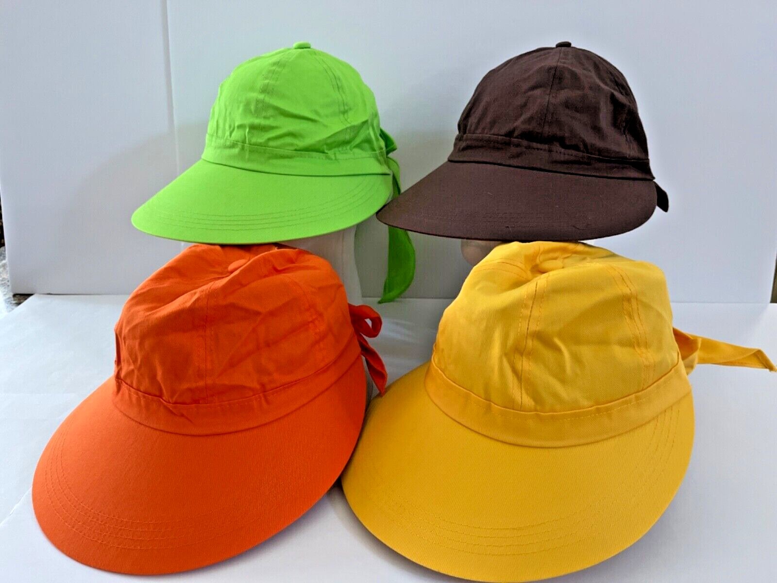 Women's Wide Brim Foldable Outdoor Sun Beach Ponytail Cap Hat UV Protection