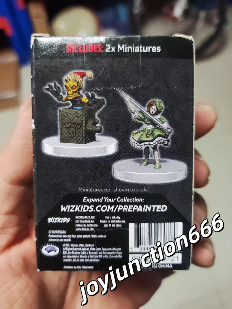 D&D Icons of the Realms Carrionette Jack in the box & Carrionette 2 Miniatures