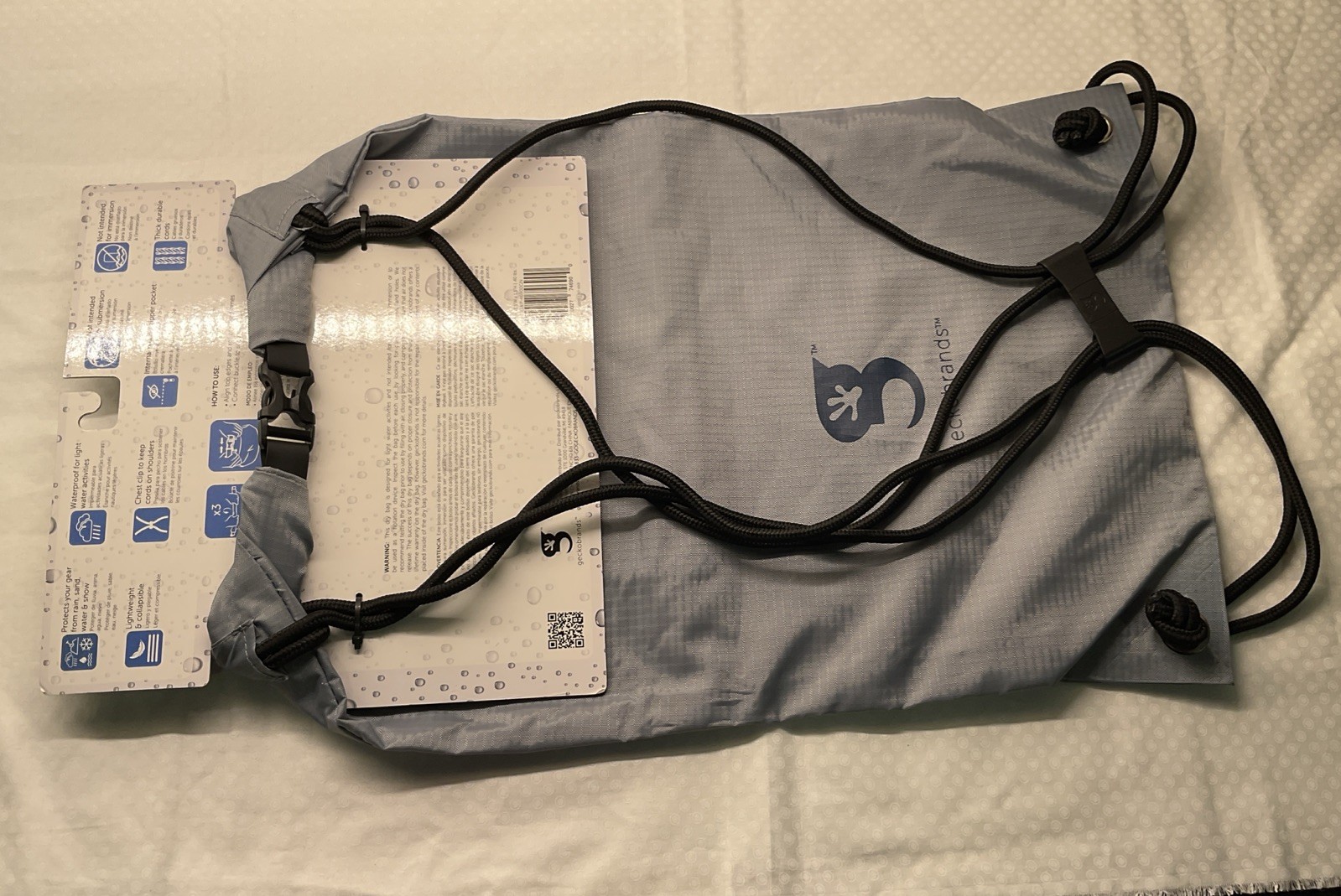 Geckobrands Waterproof Drawstring Backpack