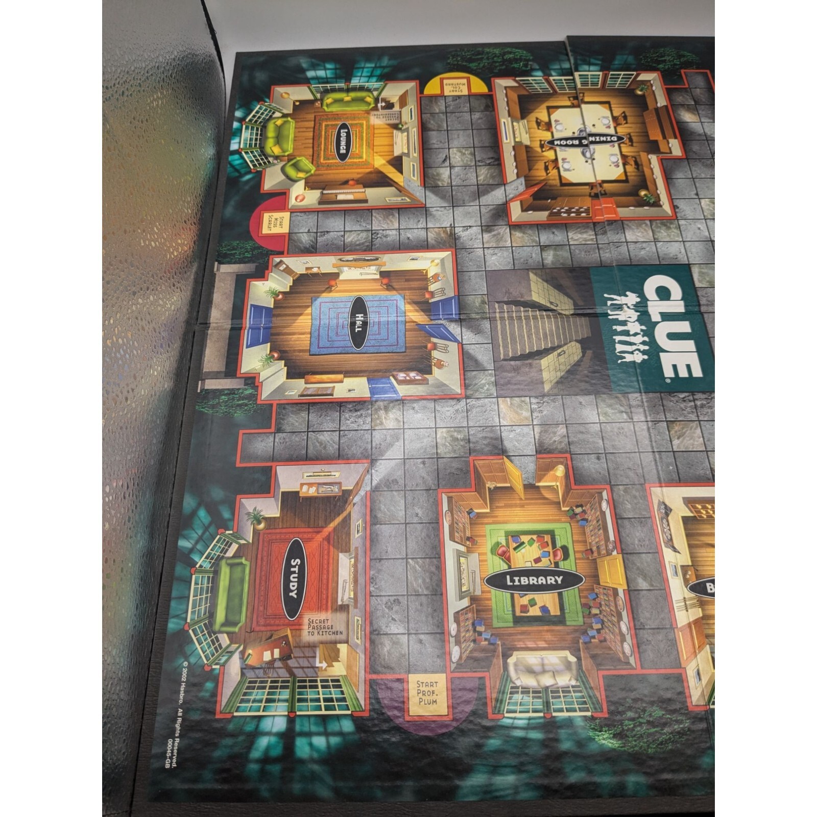 2002 Clue Board Game Replacement Parts Game Board Instructions