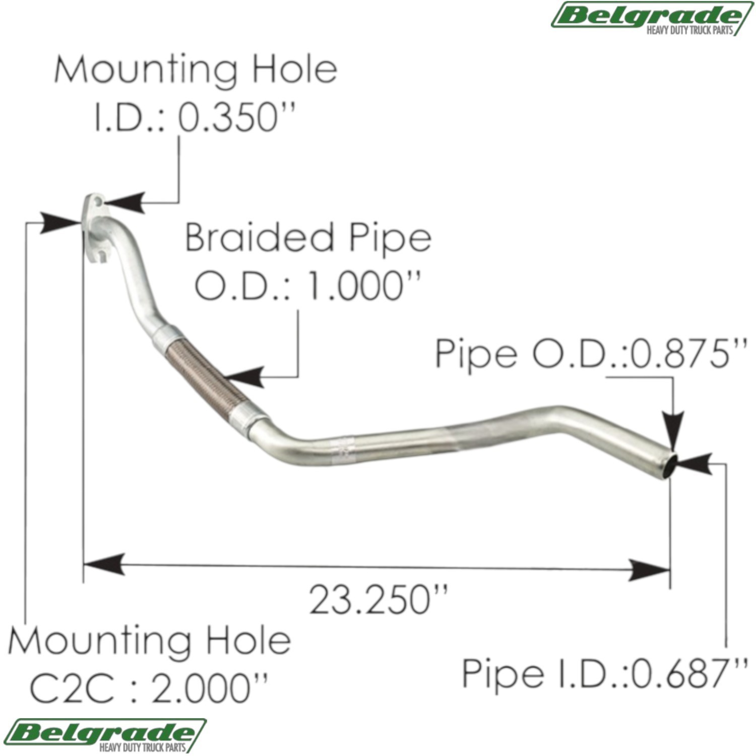 840.T900744 Turbo Oil Drain Line Cummins ISX15 - 4330744