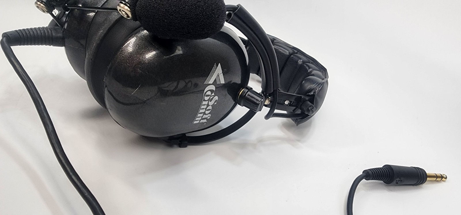SoftComm C-10 Chancellor - Passive Aviation Headset With Microphone Tested