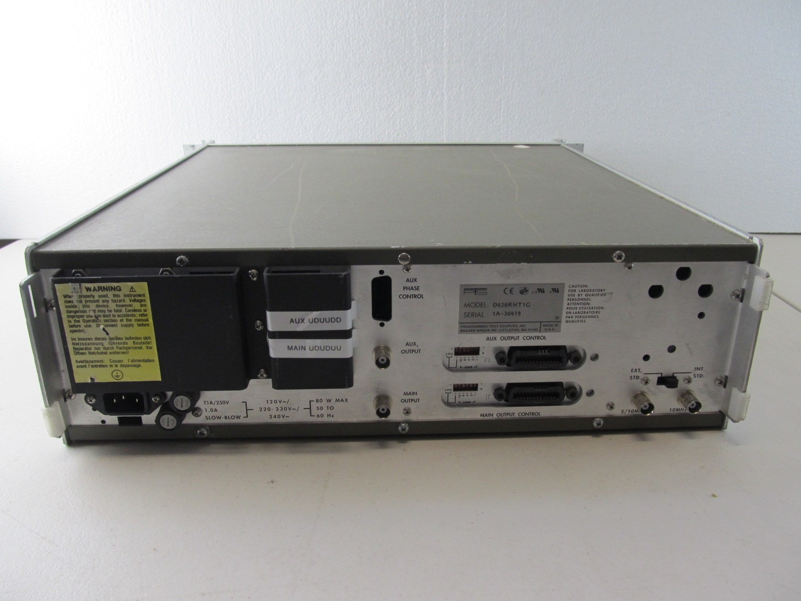 PTS D620 Frequency Synthesizer Test Source 1-620 MHz D620RHT1G
