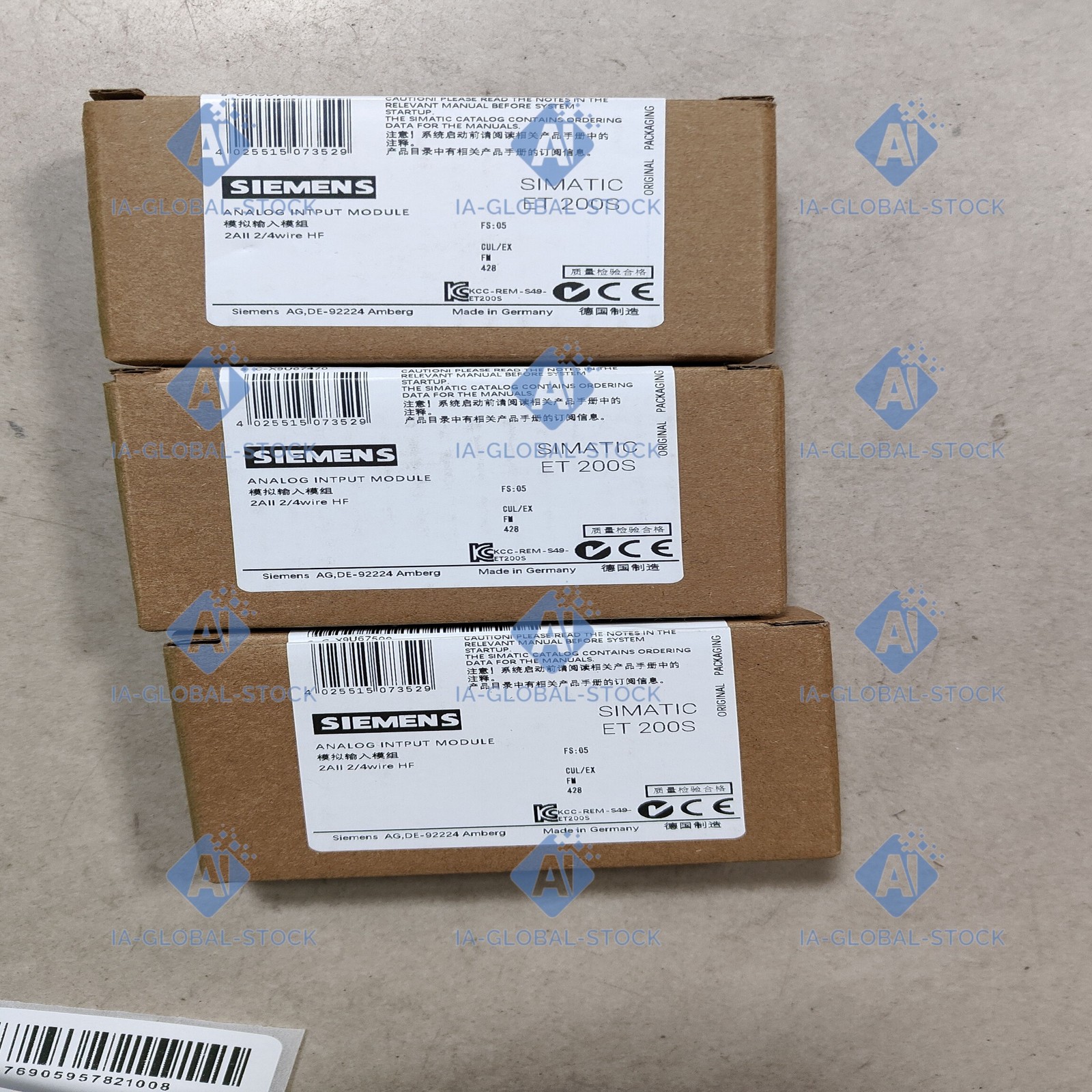 One Unit Brand New 6ES7134-4MB02-0AB0 Siemens US Fee Shipping + 1 Year Warranty