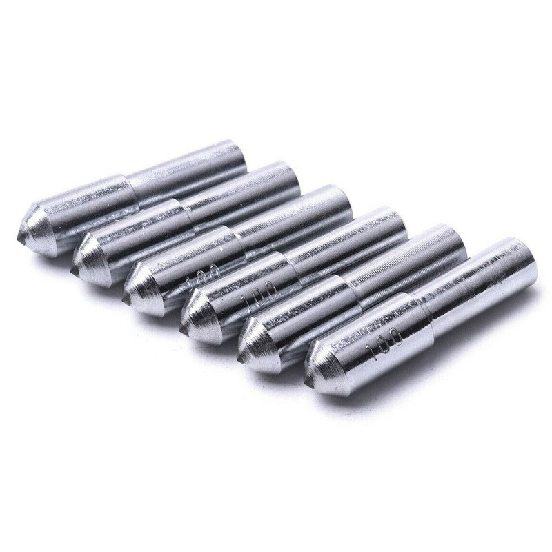 6pc Natural Single Point Diamond Dresser Grinding Wheel Disc Dressing Pen Tool