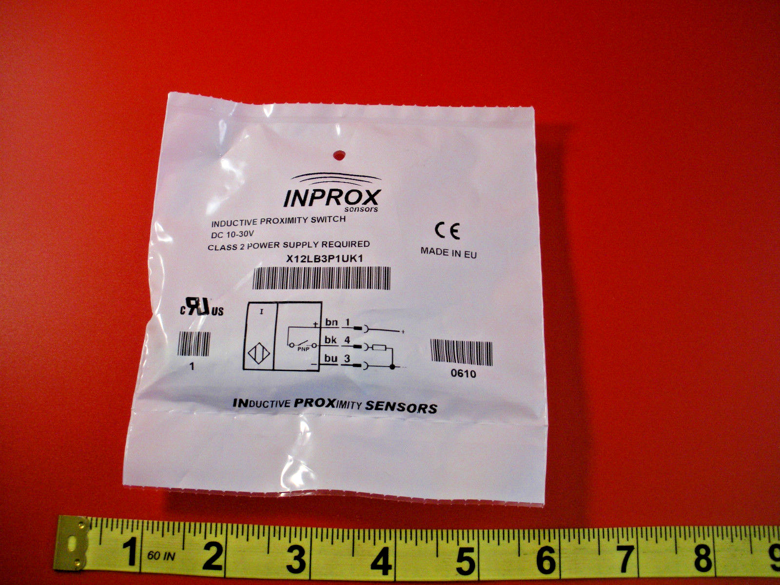 Inprox X12LB3P1UK1 Proximity Sensor Switch Inductive 10-30vdc 4-Pin Nib New