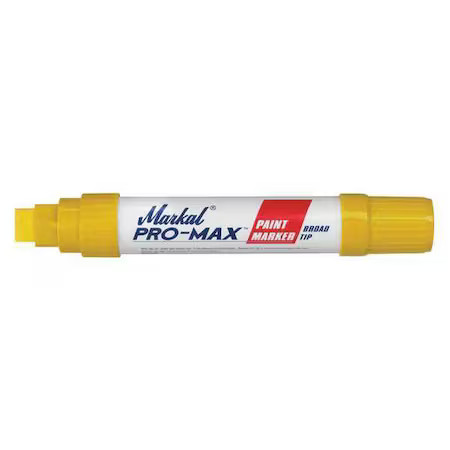 Markal 90901 Paint Marker, Medium Tip, Yellow Color Family, Paint