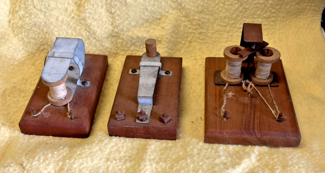 Homebrew 1940's Hand Made sounder, Key and Electric Whirlygig