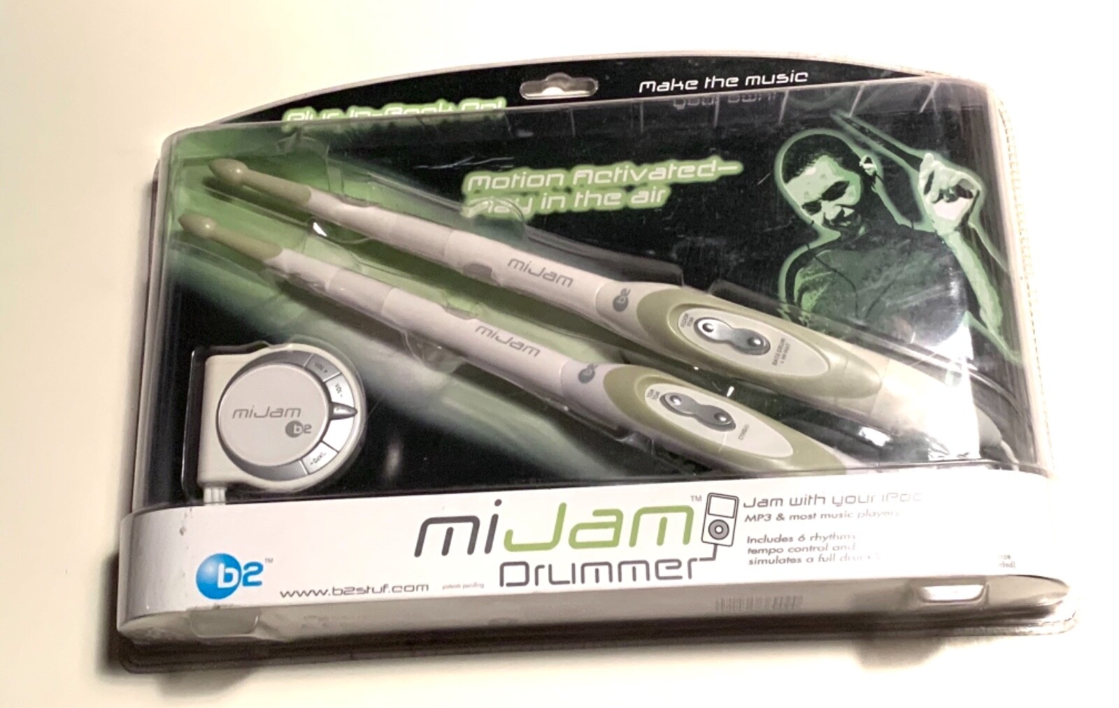 B2 Mi JAM DRUMMER Electronic Drumsticks new unopened 