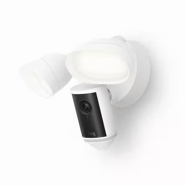 Ring Floodlight Cam Pro Wired 2nd Gen Retinal 4K - White , New + Sealed