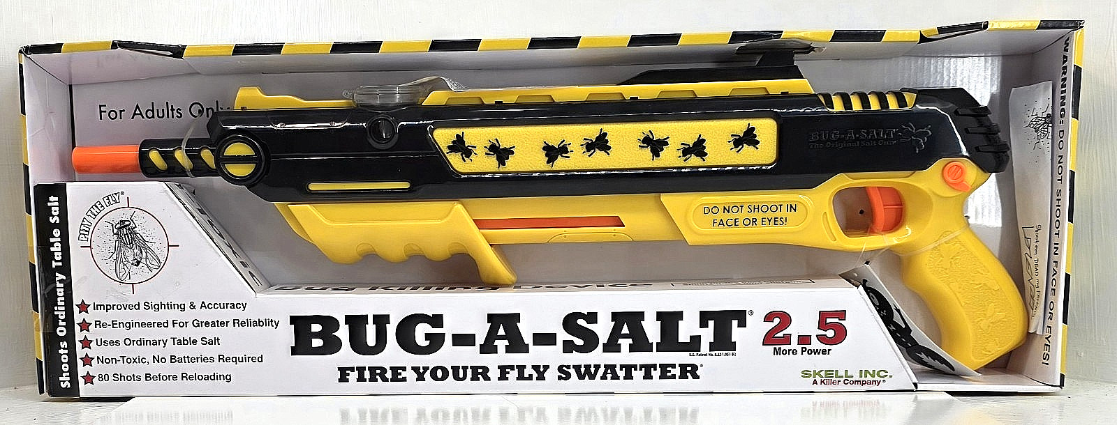 Bug-A-Salt 2.5 For Adults Only Non-toxic Bug Killing Device Yellow NEW