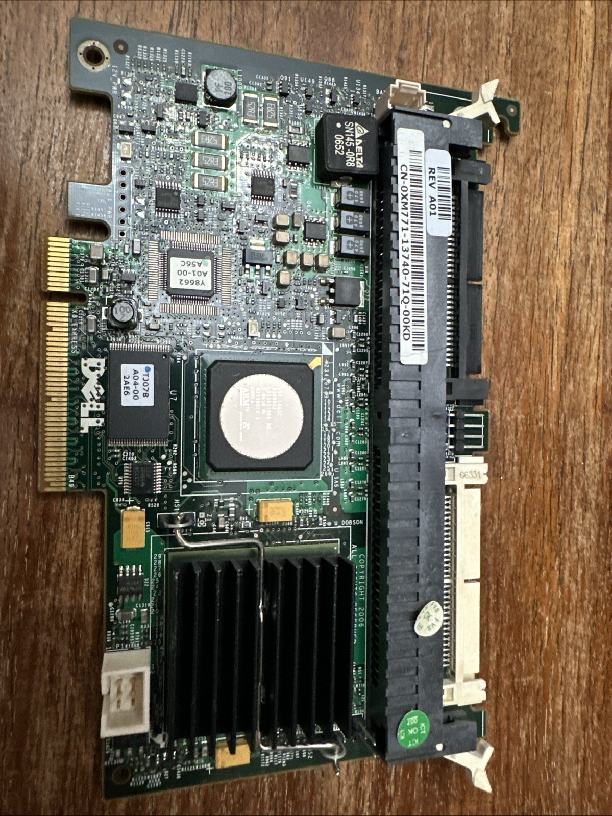 Dell PERC 5/i PCIe SAS RAID Controller Card LSI MegaRAID Internal Server Card