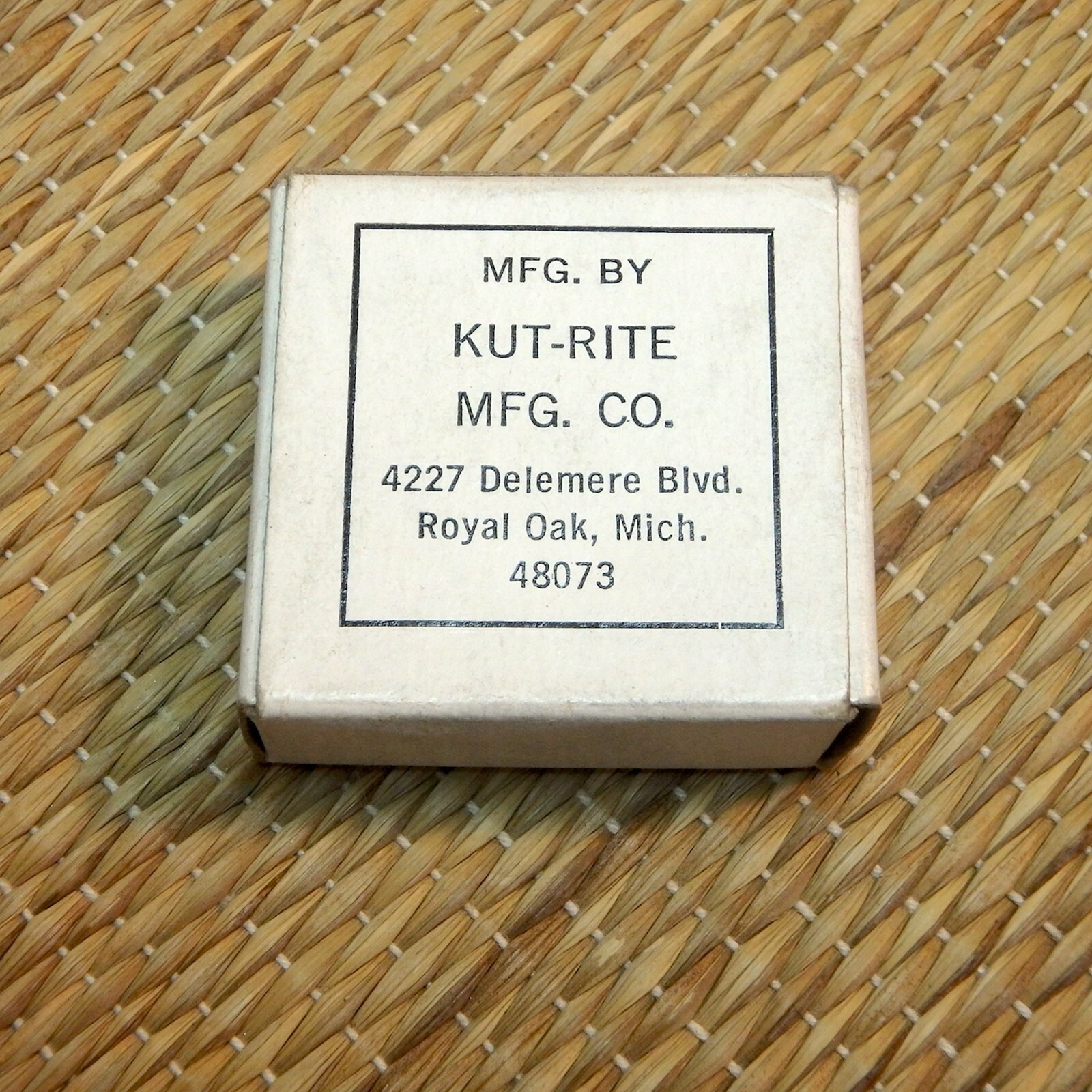 KUT-RITE HUNTINGTON CUTTER NO.0 Grinding Wheel Dresser  NOS