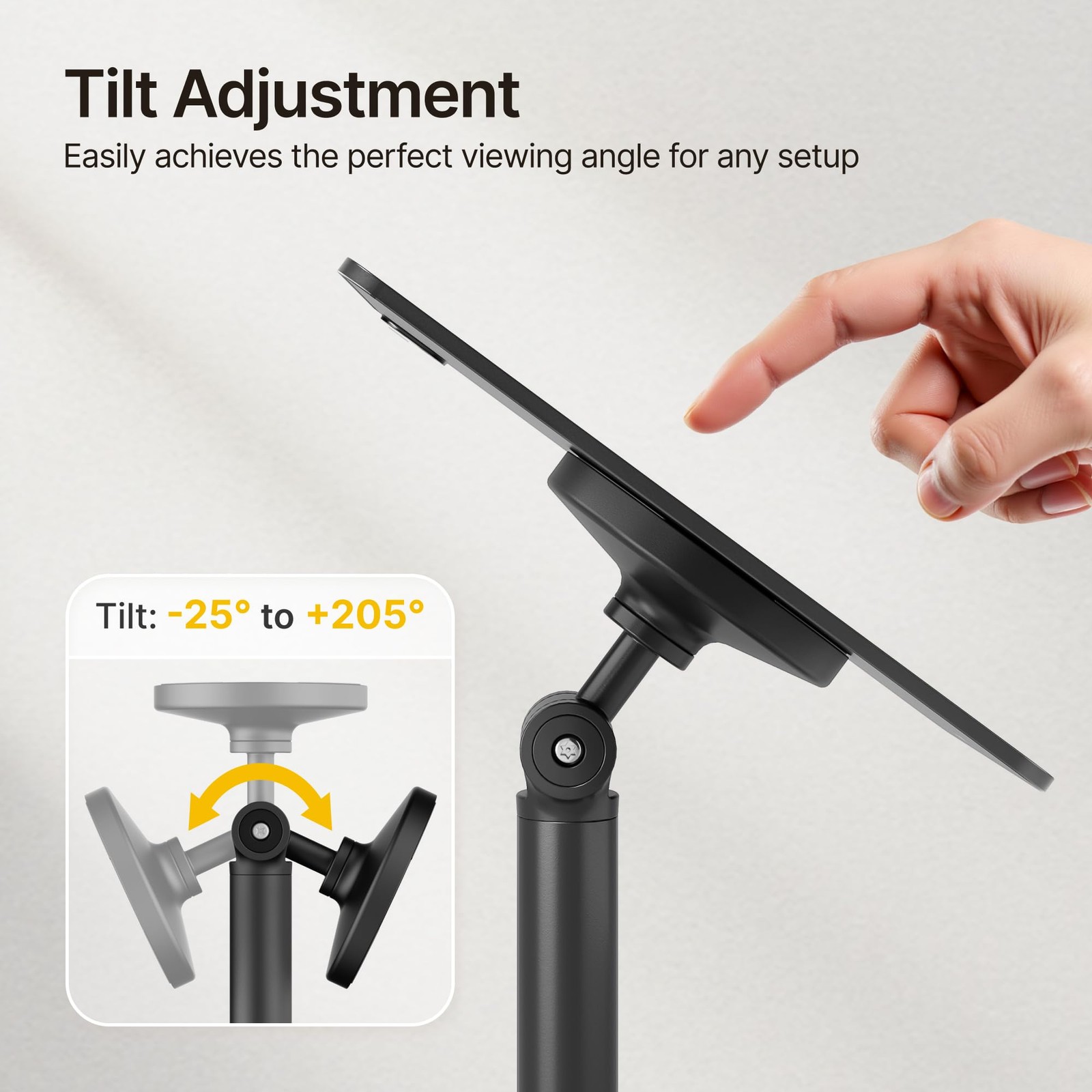 Anti-Theft Tablet Stand, Frameless Universal Tablet Kiosk with Security Lock ...