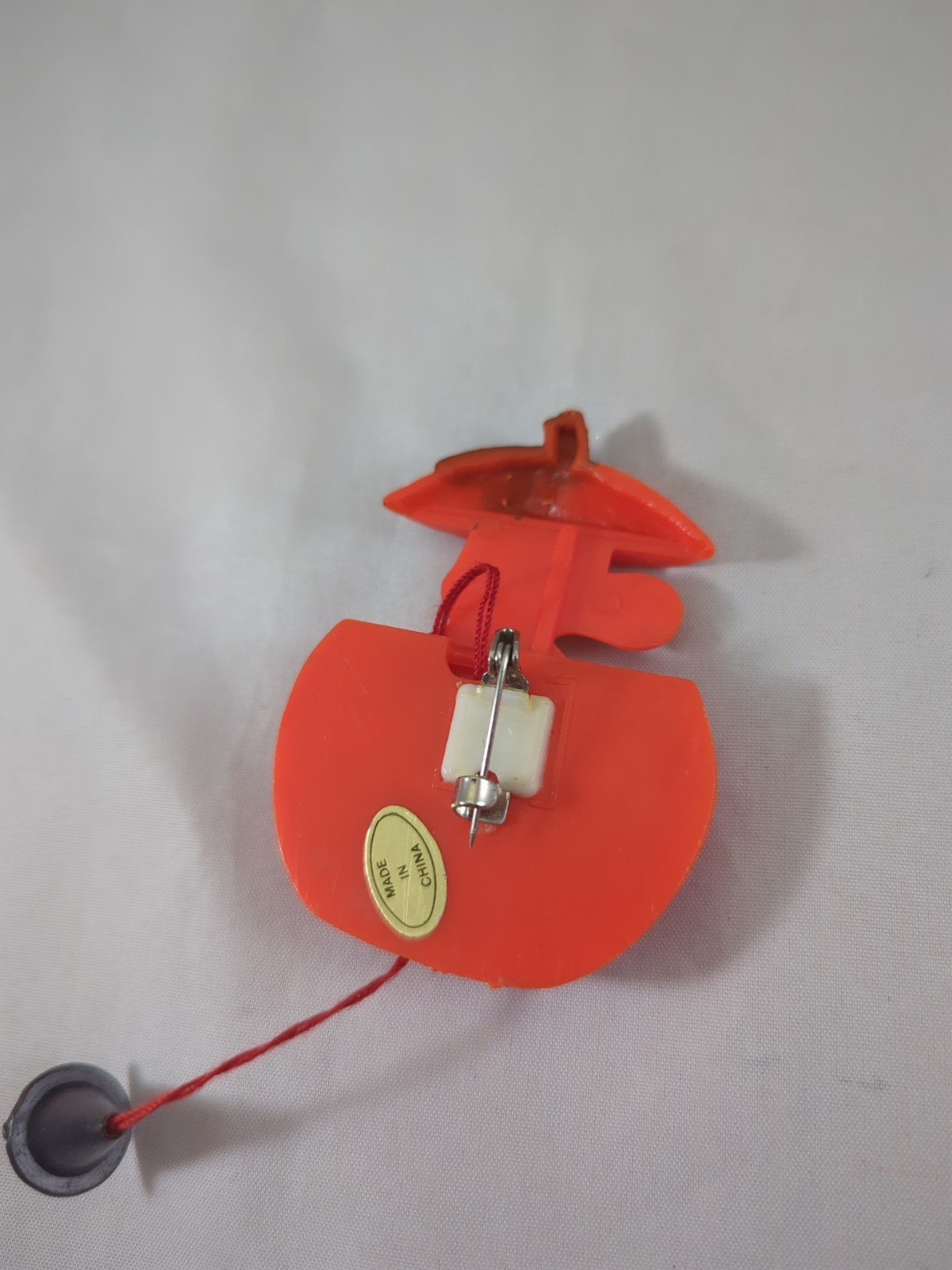 Vintage Halloween Pumpkin Ghost Fun World Pin Pull String Pop Up 1980s Spooky