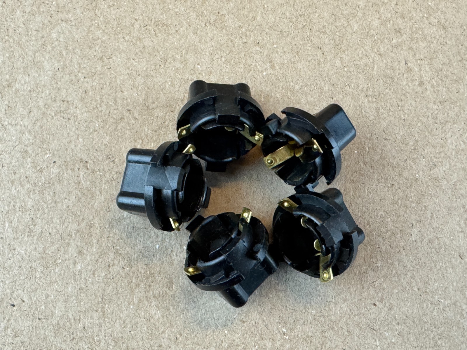 5 New Replacement Wedge Lamp Twist Sockets Zenith MC7051 MC7041 MC7031 (Qty)