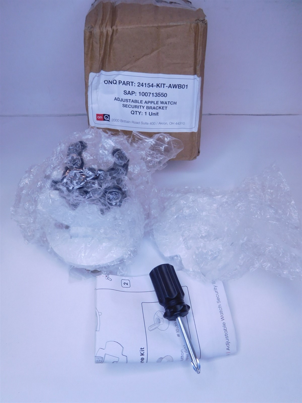 ON-Q 24154-KIT-AWB01 Adjustable Apple Watch Security Bracket (S7)