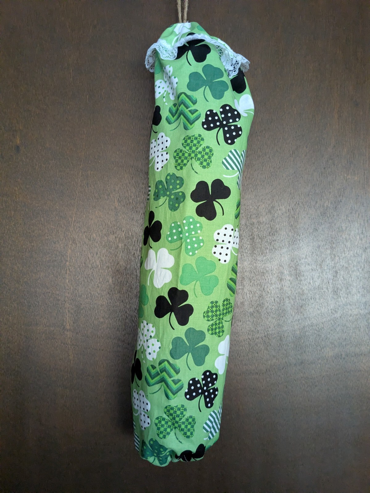 St Patrick's Day Grocery Bag Holder, New