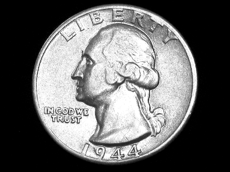 1944-D Washington Quarter --- Almost Uncirculated