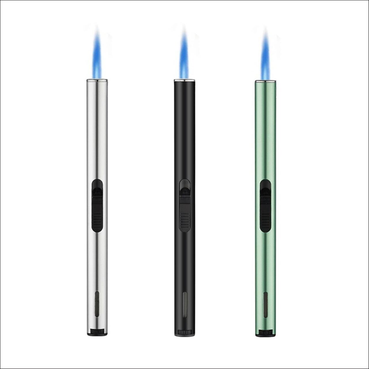 G.E.I. Torch Stick Utility Lighter 2pcs, Blue Torch Flame, Small Gifts