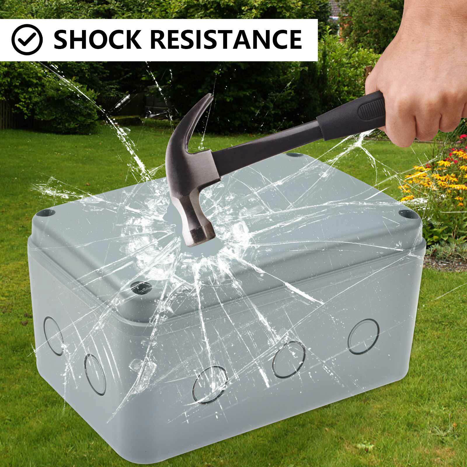 Outdoor Large Project Junction Box Waterproof Plastic Electrical Enclosure Gray