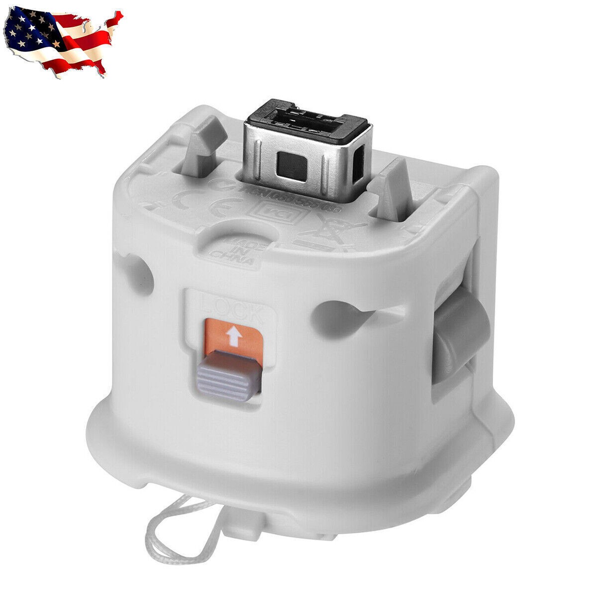 New Motion Plus Adapter Sensor Attachment for Nintendo Wii Remote Controller USA