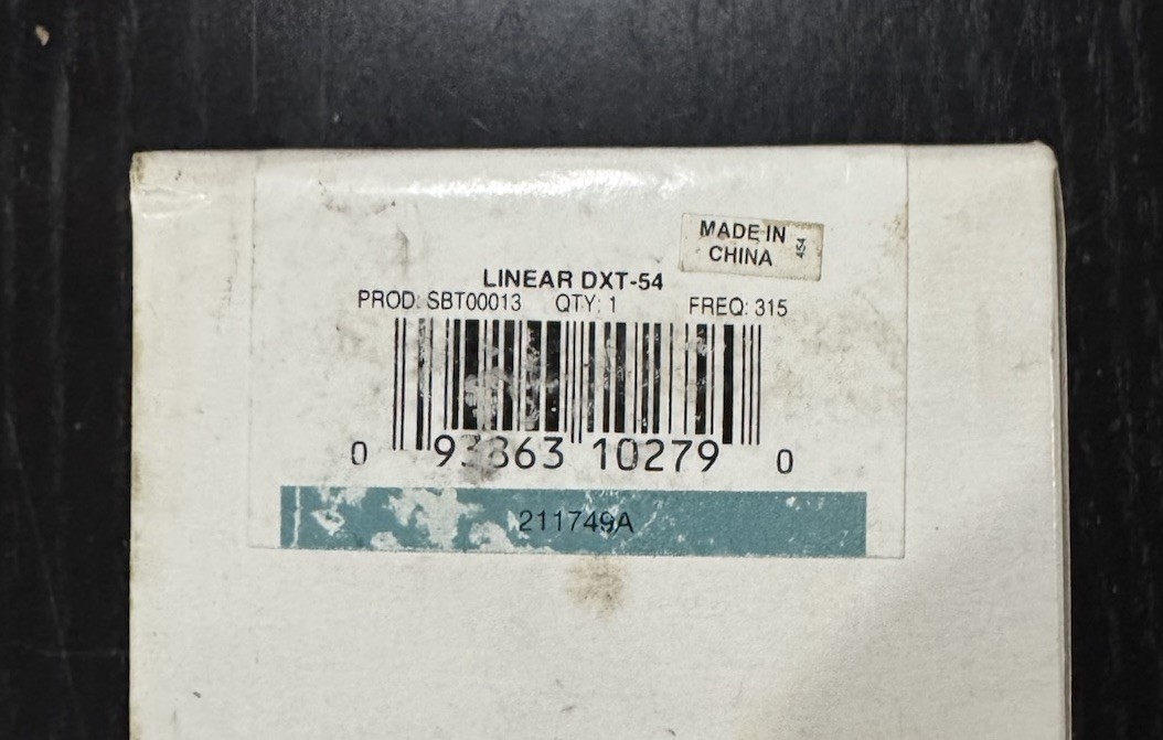 DXT-54 Linear Passive Infrared Motion Detector Transmitter NEW