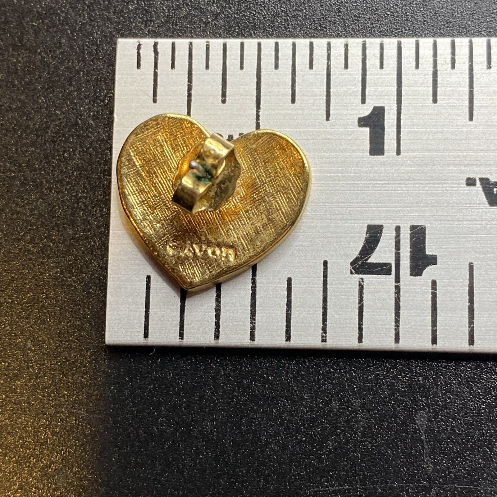 Avon American Flag Heart Earrings Pierced