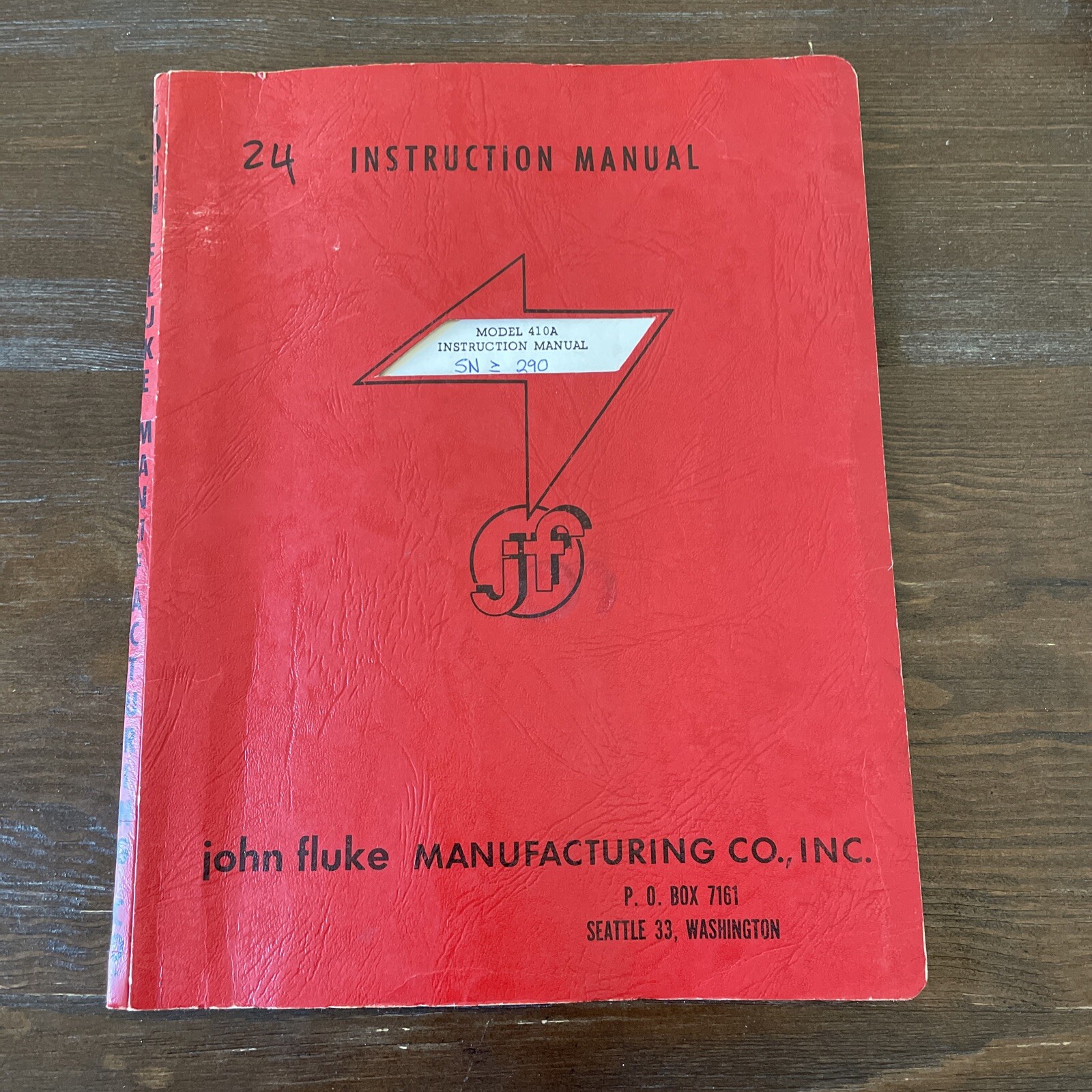 Fluke 410A DC Power Supply Instruction Manual