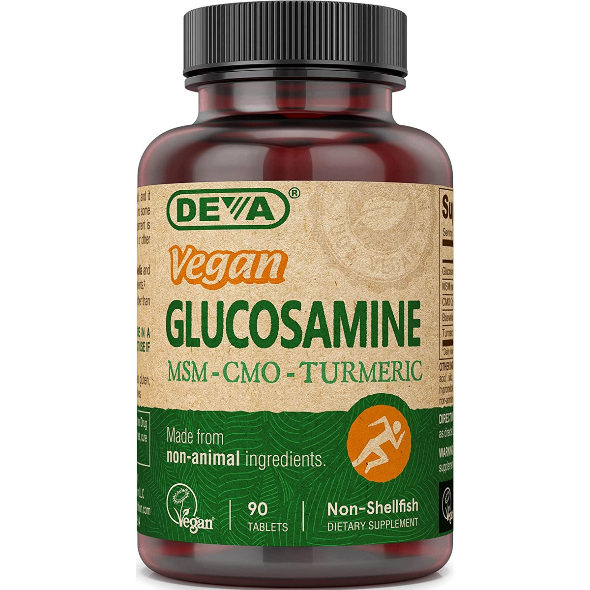 Deva Vegan Glucosamine Msm Cmo Turmeric Tablets 3 Pack