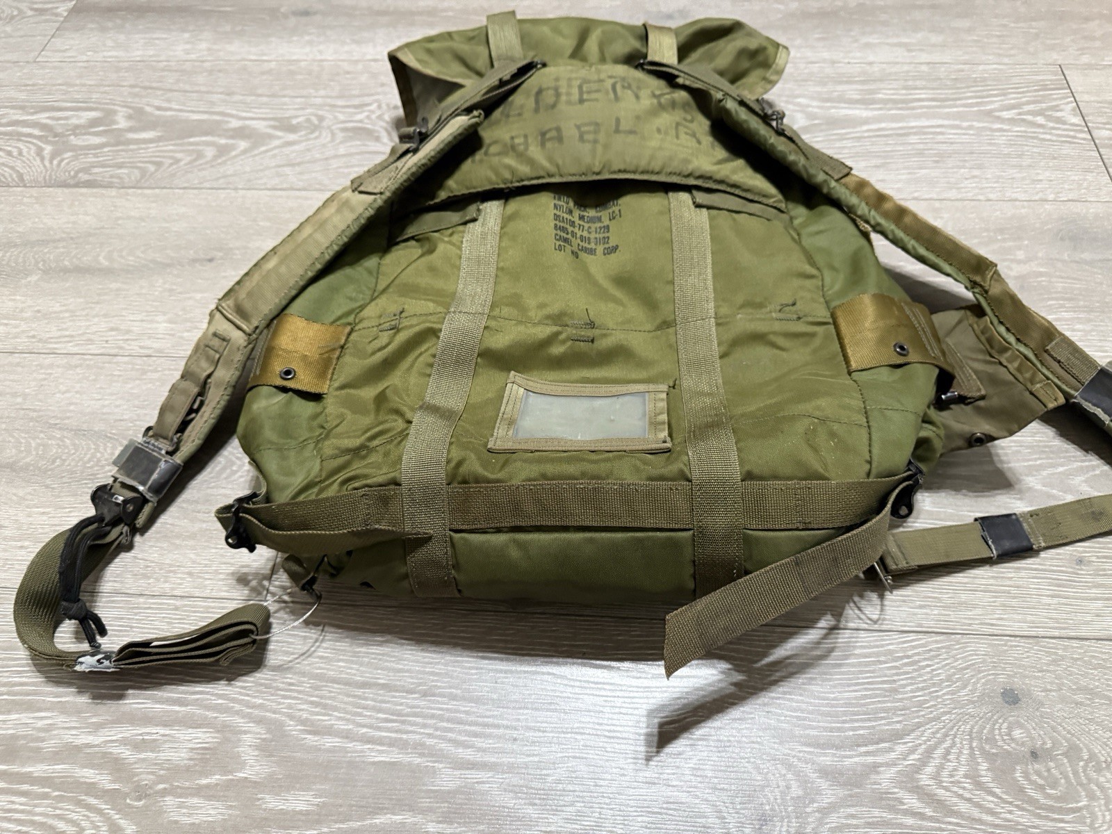 Vintage US Military Nylon Field Pack Combat Backpack LC-1 NO FRAME